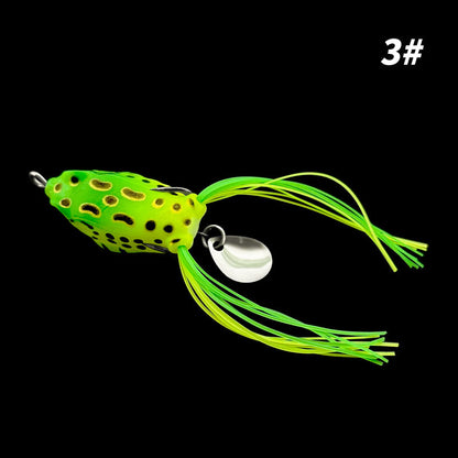 Simulation Frog Fishing Lure with Sequins